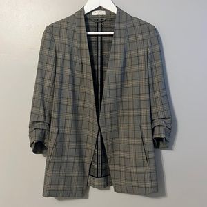 Plaid/Houndstooth Babaton Power Hip Blazer - size 4